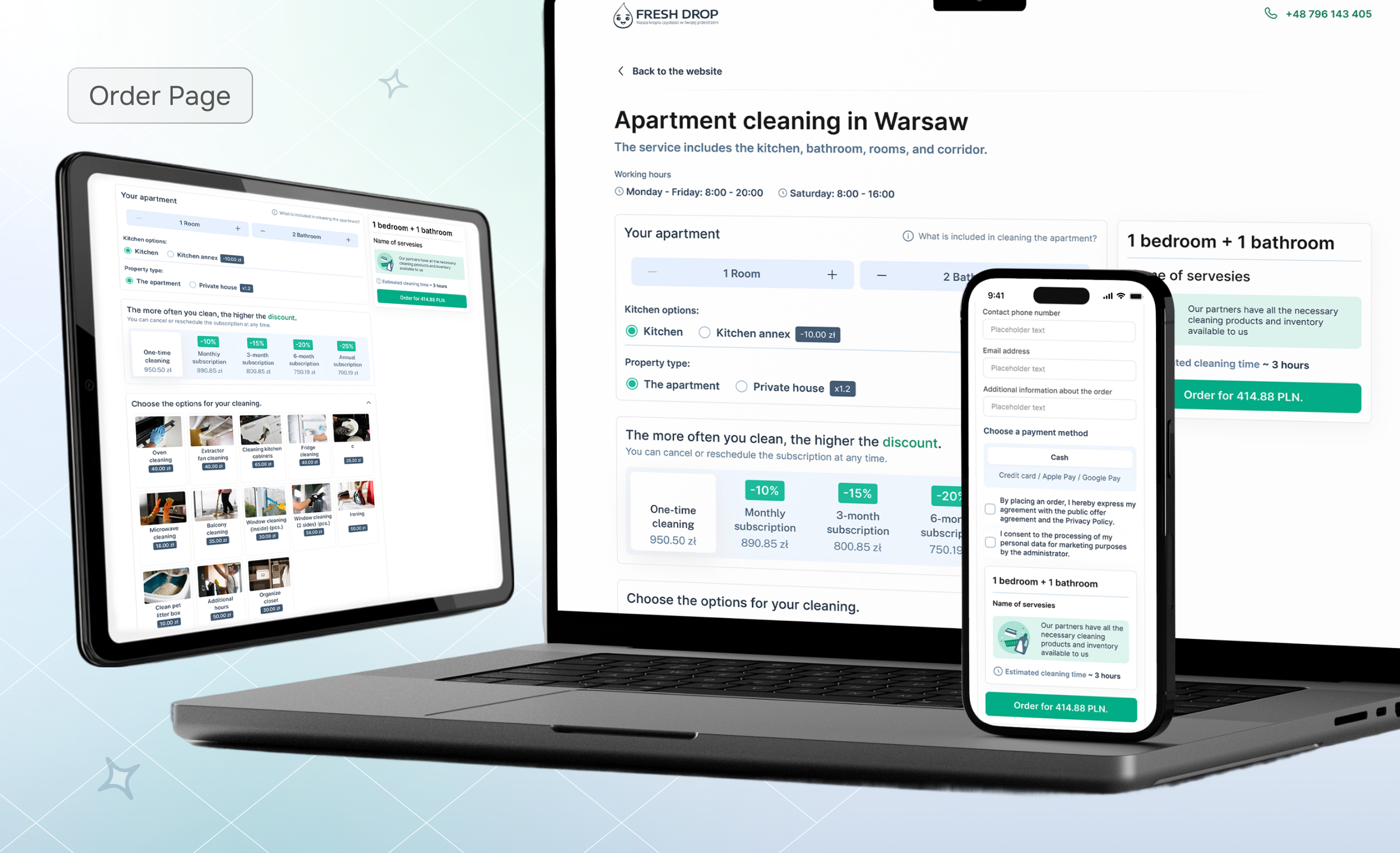 Fresh drop Order_page